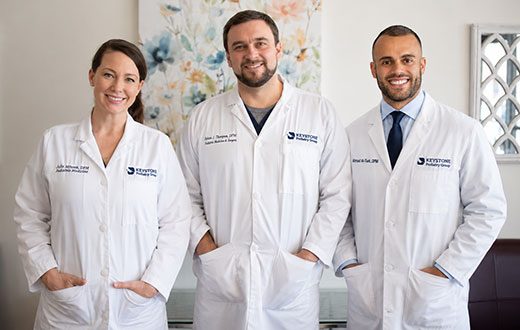 Dr. Julie Mrozek, Dr. Adam P. Thompson and Dr. Ahmad Al-Turk, Keystone Podiatry Clinic