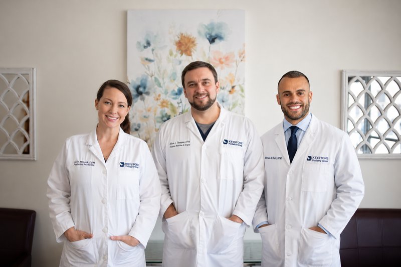 The podiatrists of Keystone Podiatry Clinic